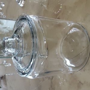 High end Glass Jar w/Lid nwot